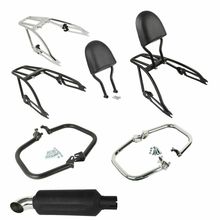 Protetor do motor da motocicleta tubo de escape bagagem rack encosto para harley street xg500 xg 750 2015-2020 2024 - compre barato