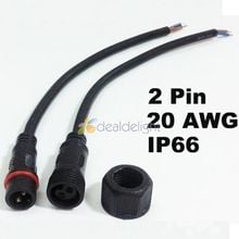 10 set/lot 2 PIN IP66 Waterproof Male and Female connector Wire Cable 22AWG For Single Color LED Strip Free Shipping 2024 - buy cheap