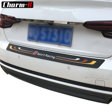 Car Styling Sport Racing Soft Rubber Rear Bumper Trim Guard Plate Protector Sticker For audi a3 a4 a5 a6 q3 q5 q7 Accessories 2024 - buy cheap