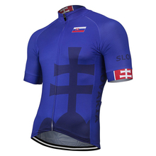 Slovakia Men 2020 Outdoor New Summer Blue Cycling Jersey Bike Road Mountain Race Tops Riding Bicycle Wear Bike clothes 2024 - buy cheap