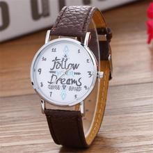 Simple Letter Pattern Leather Quartz Watches Women Mens Watch Luxury Sport Dial Wrist Watch Relogio Masculino  #D 2024 - buy cheap