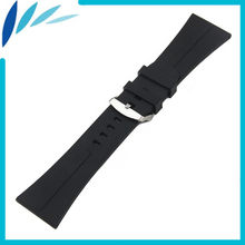 Silicone Rubber Watch Band 30mm for Diesel Stainless Steel Pin Clasp Strap Wrist Loop Belt Bracelet Black + Spring Bar + Tool 2024 - buy cheap