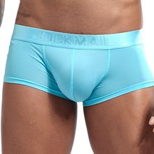 JOCKMAIL Ultra-thin Ice Sexy Underwear Men Boxers Solid Convex Mens Underpants Short Panties Slip Homme Cueca Gay Male Boxers 2024 - buy cheap