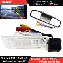 Fuwayda à prova dwaterproof água para sony ccd chip câmera de visão traseira do carro para kia optima 2010 2011/kia k5 + 4.3 Polegada monitor espelho retrovisor 2024 - compre barato
