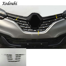 For Renault Kadjar 2016 2017 2018 2019 Car Body Cover Protection Detector ABS Chrome Trim Racing Grid Grill Grille Molding 7pcs 2024 - buy cheap