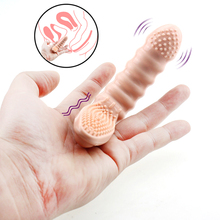 Brinquedos do sexo do vibrador do dedo do produto do sexo adulto da massagem do ponto da luva g para a mulher clitóris estimulação escova vibrando 2024 - compre barato