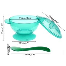 Slip-resistant Wall Suction Child Tableware Baby Kids Sucker Dishes Gravity Bowl 2024 - buy cheap