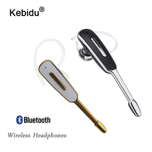 kebidu Business Wireless Headset Portable Bluetooth 4.1 Earphone Handsfree Sport Headset With Mic For IPhone X 8 7 Plus 2024 - купить недорого