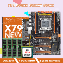NEW ARRIVAL!!HUANAN deluxe X79 motherboard with Xeon E5 1620 SROLC CPU and 16G(4*4G) DDR3 RECC RAM all be tested before shipping 2024 - buy cheap