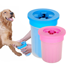 Taza limpiadora de pies para perros y gatos, herramienta de limpieza de plástico suave, cepillo para lavar patas, accesorios para mascotas 2024 - compra barato