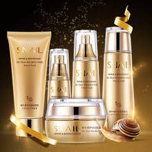 Bioaqua Gold Snail Essence Face Skin Care Set Moisturizing Whitening Facial Cream Toner Essence Milk Cleanser Korea Facial Set 2024 - buy cheap