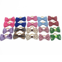 20PCS/pack  Assorted Pet Cat Dog Hair Bows with Rubber Bands Grooming Accessories Cute Pet Headwear for Small Dogs [OR07] 2024 - buy cheap