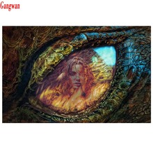 Full Square Round Drill 5D DIY Diamond Painting Dragon Eye Embroidery fantasy woman Cross Stitch Home Decor painting 2024 - buy cheap