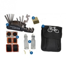 Pacote saco de aço da bicicleta ferramenta reparo caixa kit conjunto multitool ciclismo reparação pneu serviço ferramentas portáteis 2024 - compre barato