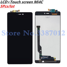 5Pcs/lot 5.0'' For Xiaomi Mi4C LCD Display+Touch Screen Digitizer Assembly 1920x1080 Glass Panel Sensor For Xiaomi Mi 4C 2024 - buy cheap