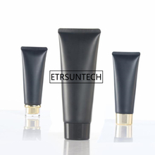 100ml black hose / gold black plastic cover cosmetic packaging empty bottle Facial Cleanser moisturizer bottle F1336 2024 - buy cheap