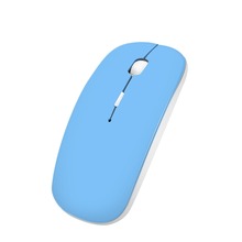 Mouse ótico sem fio ultra fino com 2.4g, mouse ótico usb com receptor super fino para computador e pc, desktop mini ratos 2024 - compre barato