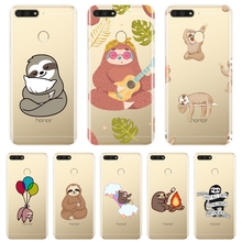 Capa de silicone para celular huawei, para modelos y5, y6, y7 prime 2017, 2018, y9 2019, kawaii, entalhe, macio, case 2024 - compre barato