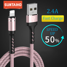Suntaiho usb кабель для iphone кабель Xs max Xr X 8 7 6 plus 6s 5 s plus ipad mini Быстрая Зарядка Кабели мобильный телефон зарядное устройство Шнур 2024 - купить недорого