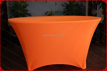 Neon Orange Lycra/Spandex Table Cover/Tablecloth/Table Runner/Chair Cover for Wedding/Hotel/Banquet/Party/Home decor&textile 2024 - buy cheap