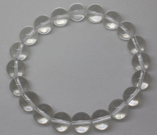 Pedido pequeño, 7 $ Pulsera de cuarzo y cristal de roca transparente de 6-12mm, cuentas redondas para fabricación de joyas, 7,5" 2024 - compra barato