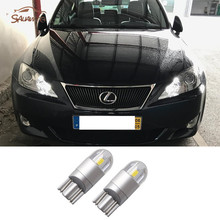 Faróis de led para estacionamento de carro, duas peças para lexus lx is is350 ls460 sc430 gs300 rx350 rx300 is250 rx330 lxis200 lx570 gx460 gx es t10 w5w 2024 - compre barato