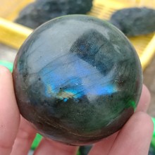 DHXYZB 50-65mm natural labradorite quartz sphere meditation reiki healing crystals stones Mineral ball Home decoration Craft 2024 - buy cheap
