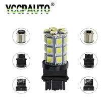 YCCPAUTO 1156 BA15S 1157 BAY15D 7443 7440 3156 3157 White 5050 LED Light Car Auto Brake Parking Stop Tail Signal Lamp Bulb 1PCS 2024 - buy cheap