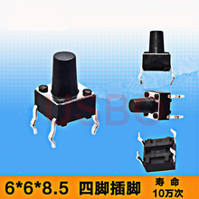 Mini Black Push Button Switch Tact  Micro Switch 6*6*8.5mm  4 Pins 2024 - buy cheap