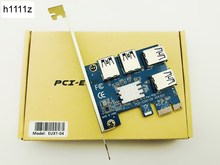 Tarjeta elevadora PCIE PCI-E PCI Express, 1x a 16x1 a 4, multiplicador de ranura USB 3,0, adaptador de concentrador para minería de Bitcoin, dispositivos BTC 2024 - compra barato
