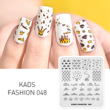 KADS Nail Art Stamping Templates Fashion 048 Crown Images Design Stamping for Manicure Stamping Stencil for Polish Stamping 2024 - buy cheap