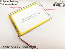 Бесплатная доставка 1 шт./лот 3,7 V 4090125 батарея для планшета 5500 mah каждый Универсальный Перезаряжаемый для планшетного ПК 8 дюймов 9 дюймов 10 дю... 2024 - купить недорого