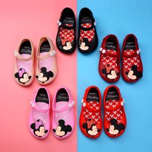 Children's Shoes 2018 Summer Fashion Girls Cartoon Sandals Children's PVC Jelly Kids Beach Shoes Baby Pure Princess Sandals 2024 - купить недорого