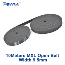 POWGE трапециевидный MXL открытый ремень ГРМ ширина 9,4 мм 0,37 дюйма 10 мм неопреновый каучук с стекловолокном 2024 - купить недорого