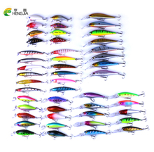 HEGNJIA Minnow 48pcs/lot Fly Fishing Lure Set China Hard Bait Jia Lure Wobbler Carp fishing 5 Models Fishing Tackle wholesale 2024 - buy cheap