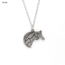 hzew new fashion jewelry three horse pendant necklace mom and children horse necklaces gift 2024 - buy cheap