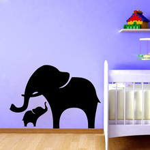 Pegatinas de vinilo de mamá y bebé, Arte de la pared Decoración de animales de guardería de elefante, envío gratis, p2040 2024 - compra barato