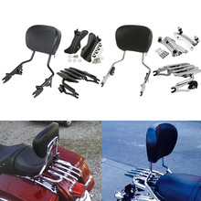 Motorcycle Detachable Backrest Sissy Bar Luggage Rack For Harley Touring Road King Road Glide Street Glide 2014-2020 2018 2024 - buy cheap