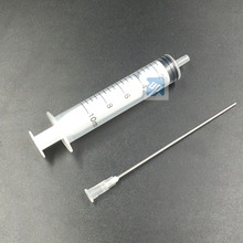 10pcs  10ML syringe injector for refilling ink CISS CIS with 10cm long needle    2024 - buy cheap
