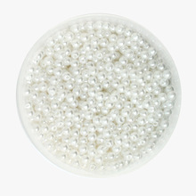 LOTE DE 2000 unidades de perlas de imitación de Color blanco, abalorios redondos de 4mm de diámetro, venta al por mayor para joyería DIY y collar CN-BSG01-01WH 2024 - compra barato