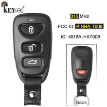 Keyecu 315mhz fcc id: PINHA-T008 substituição 3 + 1 botão remoto chave fob para hyundai genesis coupe, para kia forte/forte koup 2024 - compre barato