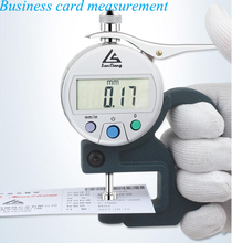 Medidor de espessura de couro 0-10mm, medidor digital de espessura de 0.01mm com lcd, ferramenta de medição 2024 - compre barato