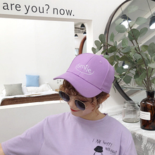 Fashion Casquettes 2020 Summer Baseball Cap Women Korean Ulzzang Harajuku Lovely Casual Snapback Hat Female Purple Hip Hop Caps 2024 - buy cheap