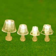 PlasticMini Lighting Table Lamp Dollhouse Miniatures Accessories Doll House Bedroom Floor Lamp For Kid 1:25 Dollhouse Toys 2024 - buy cheap