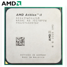 Процессор AMD Athlon II X4 635, разъем AM3 95 Вт, 2,9 ГГц, 938-контактный четырехъядерный процессор для настольных ПК, процессор X4 635 разъем am3 2024 - купить недорого