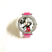 Relojes de pulsera de diamantes de cristal de cuarzo para niños y niñas, relojes de estilo de dibujos animados, minireloj de regalo para mujer, menina 2024 - compra barato