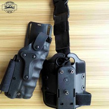 Adjustable Hunting Holster  Military Holster Set Tactical Leg Paddle + Belt Holster for GL 17 19 22 23/ 1911 / M92 M9/USP 2024 - buy cheap