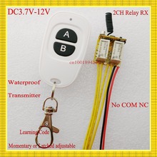 Mini relé interruptor remoto, "mini relé interruptor remoto 2ch 4.5v 5v 6v 7.4v 9v 12v rf interruptor relé pequeno 2 canais controle sem fio momentâneo travado 2024 - compre barato