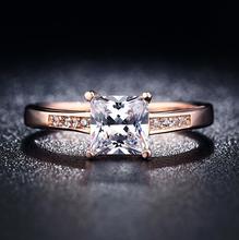 Hainon элегантное классическое женское обручальное кольцо 2019, женское ювелирное изделие, кольцо цвета розового золота, подарок, модное обручальное кольцо для вечеринки, размер 6, 7, 8, 9 2024 - купить недорого