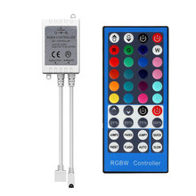 Controlador remoto infrarrojo, tira de luz LED de 40 teclas RGBW/RGBWW SMD 5050, CC de 12V, 24V, 6A, atenuador, 20 colores 2024 - compra barato
